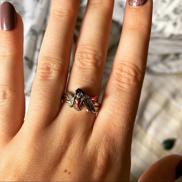 ❤️🆕 Cute TwoTone Gold 18K over Sterling Silver Ring - Picture 2 of 5